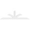 Ekena Millwork Richland Architectural Grade PVC Gable Bracket, 108"W x 31 1/2"H x 4"D x 6"F, 7/12 Pitch GBP108X32X0406RIC00 - alternate 4